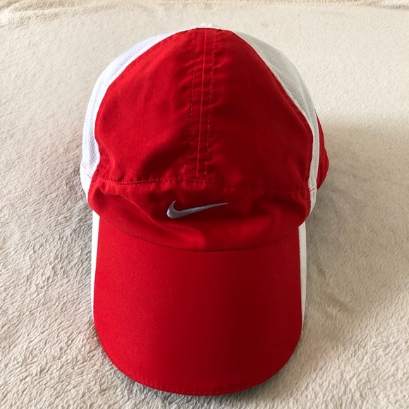 Nike Other - Nike Kids Red and White Adjustable Baseball Hat